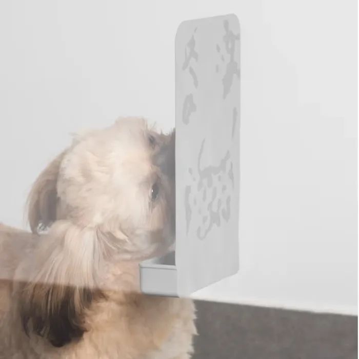 Посуд для собак Dexas Килимок для злизування ласощів вертикальний (блакитний) (0084297310004) зображення 3