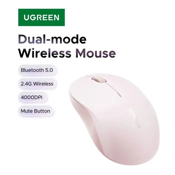 Мышка Ugreen M331 Wireless/Bluetooth Pink (65625) изображение 2