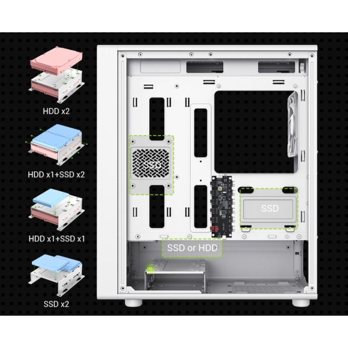 Корпус для ПК Gamemax AERIS 330 MW изображение 10