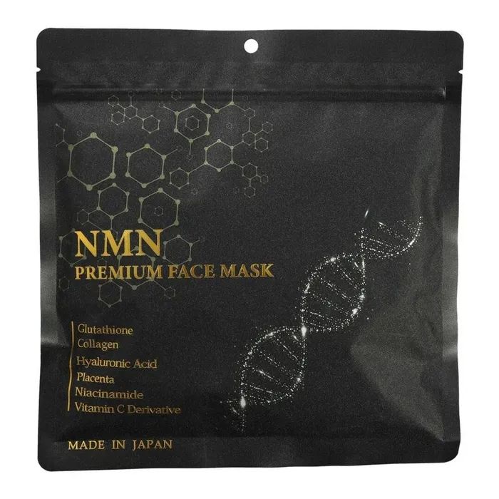 Маска для обличчя Kor Japan NMN Premium Face Mask Тканинна з NMN і глутатіоном 30 шт (4580698816580)