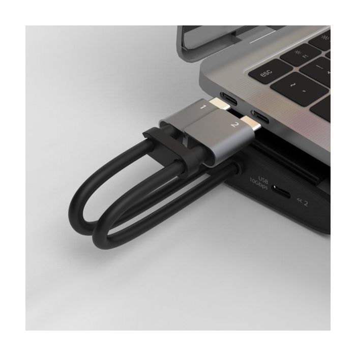 Порт-реплікатор J5create Dock-Station USB-C 10Gbps, 12-in-1 (слот M2 NVMe/хаб/HDMI/DP/PD/картрид/LAN) (JCD552-N) зображення 5
