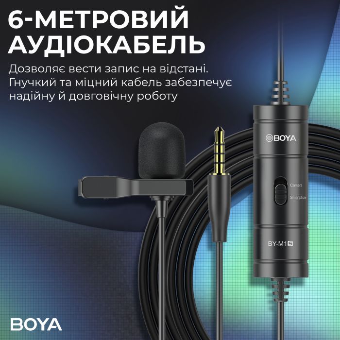 Микрофон Boya BY-M1S Black (BY-M1S) изображение 8