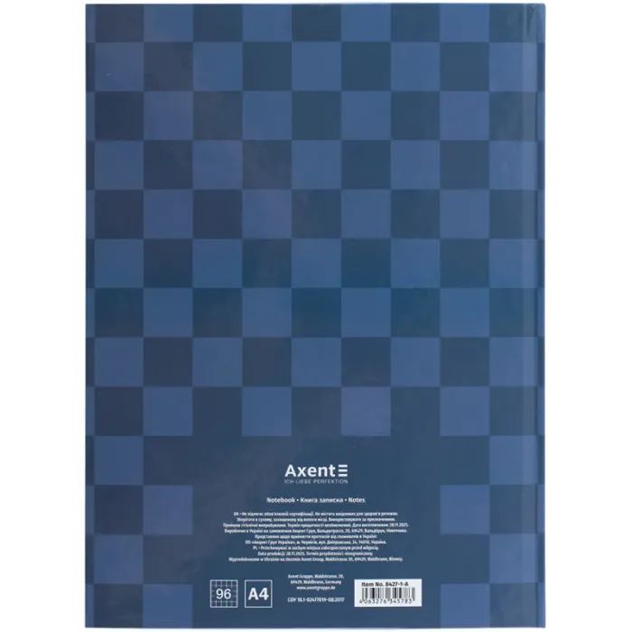 Книга записна Axent A4 Mosaic, 96 аркушів клітинка, рожевий (8427-3-A) зображення 5