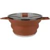 Котел туристичний Tribe Collapsible Pot 2,5 л силіконовий brown (T-FF-0025-brown)