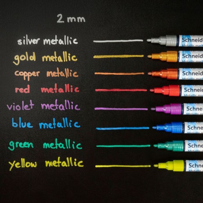 Набор маркеров Schneider металлик Paint-It 2,0 мм 4 шт (ML01111501) изображение 6