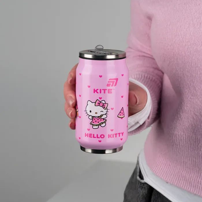 Поильник-непроливайка Kite Hello Kitty термочашка з трубочкою, 350 мл (HK25-1263) изображение 4