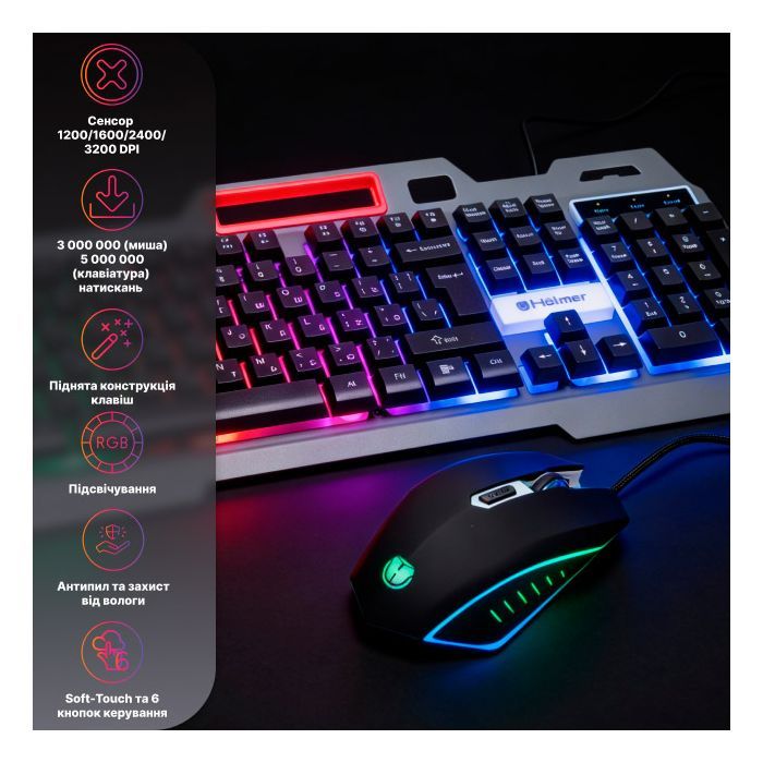 Комплект Hölmer SG-01 USB UA Black (SG-01) изображение 2