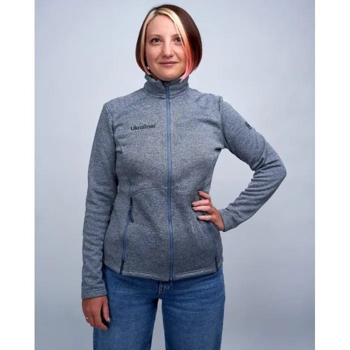 Кофта Turbat Porto 2 Ukrainer Wmn grey melange - S - сірий (012.004.3285) изображение 10