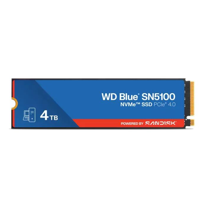 Накопитель SSD M.2 2280 4TB BLUE SN5100 WD (WDS400T5B0E-00CPE0)