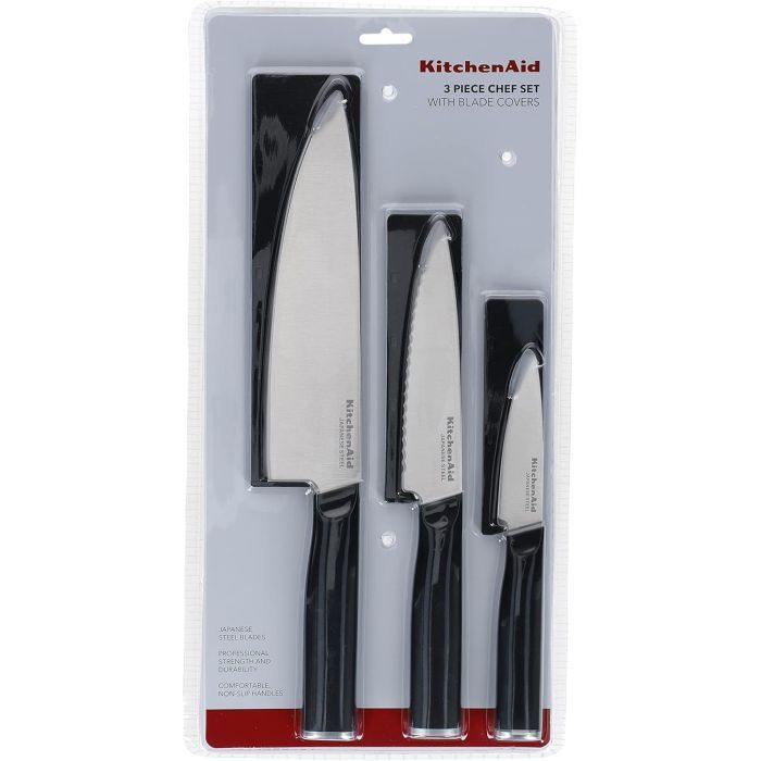 Набор ножей KitchenAid Classic з захисними чохлами, 3 предмети (KEG3PTHEOHOBA) изображение 8
