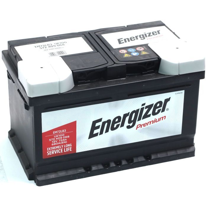 Аккумулятор автомобильный Energizer 72Ah-12v Premium R, EN680 (572 409 068)