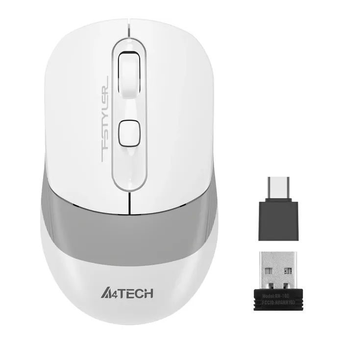 Мышка A4Tech FG10CS Air2 Wireless Grayish White (4711421997973) изображение 2
