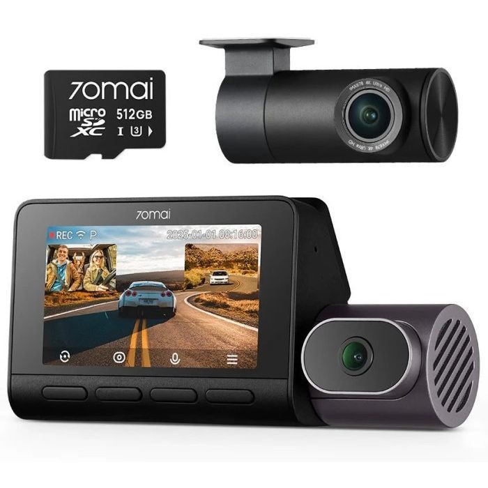 Відеореєстратор Xiaomi 70mai Dash Cam 4K T800-2 2562Gb Premium Set (1182547) зображення 2