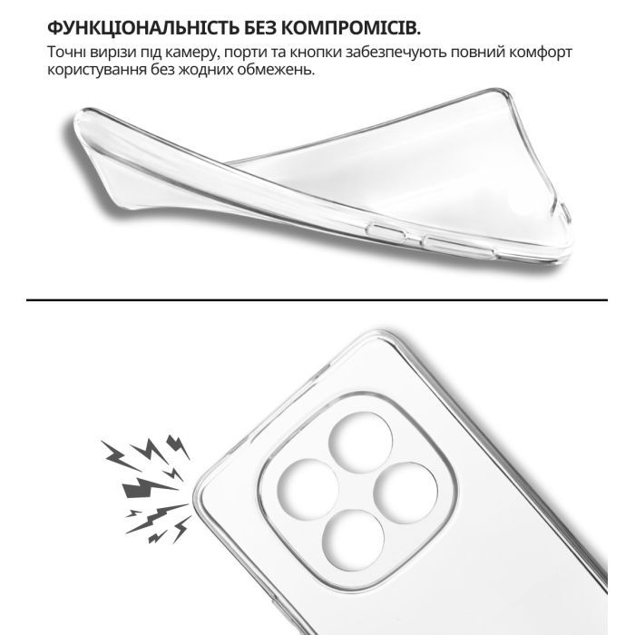 Чехол для мобильного телефона BeCover Xiaomi Redmi Note 15 Pro 4G Transparent (714973) изображение 5