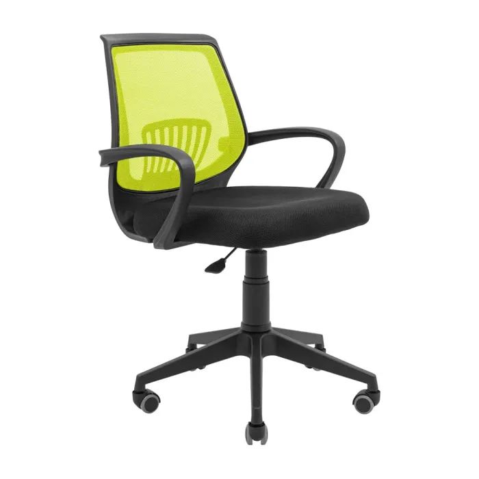 Офисное кресло Richman Стар Пластик Пиастра Сетка черная + зеленая (ADD0003152)