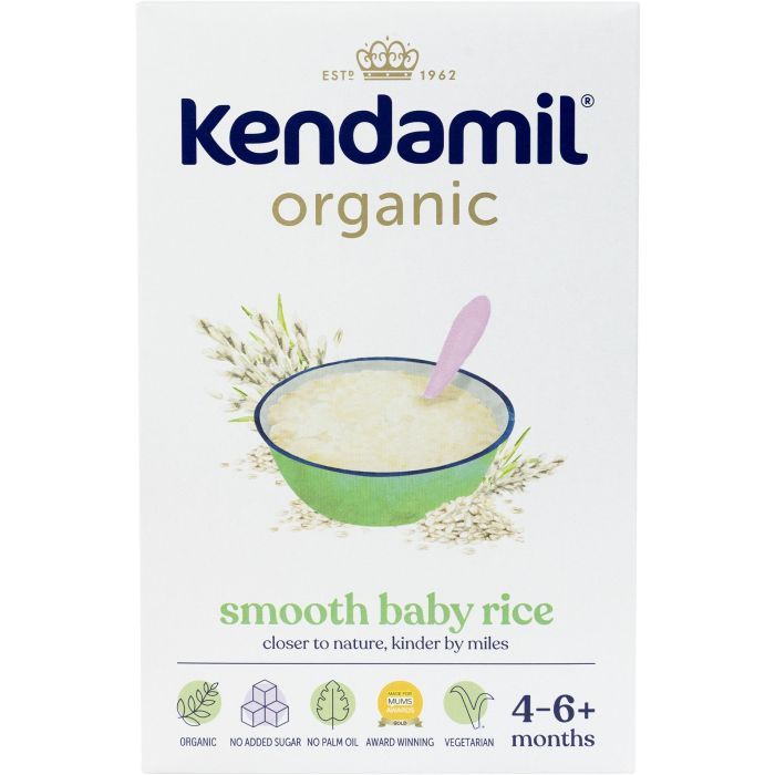 Дитяча каша Kendamil Безмолочна Organic Рисова з 4-6 місяців 120 г (92000154)