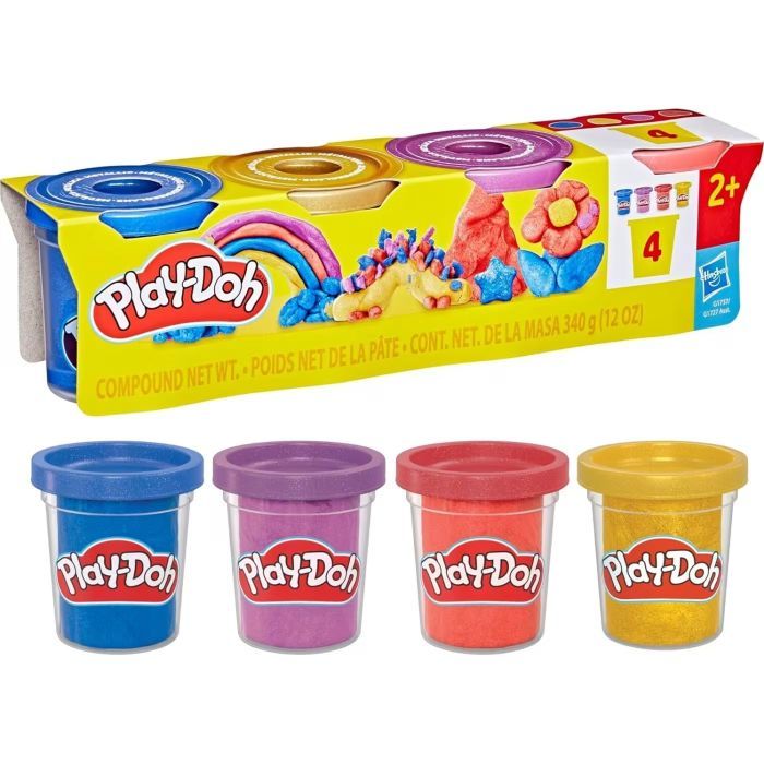 Пластилін Hasbro Play-Doh з ефектами, 4 баночки (G1727) зображення 2