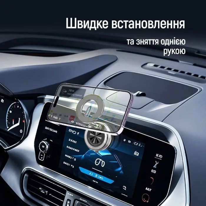 Универсальный автодержатель ColorWay MagSafe 360° Black (CW-CHM21-BK) изображение 8