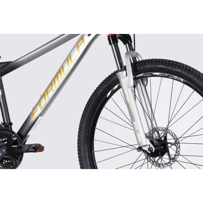 Велосипед Formula 27.5" F-1 DD рама-16" AL 2026 сріблясто-чорний (OPS-FR-27.5-310) зображення 4