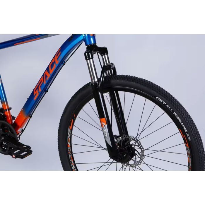 Велосипед Space 27.5" MERCURY DD FR рама-17" AL 2026 синьо-помаранчевий (OPS-SP-27.5-073) зображення 4