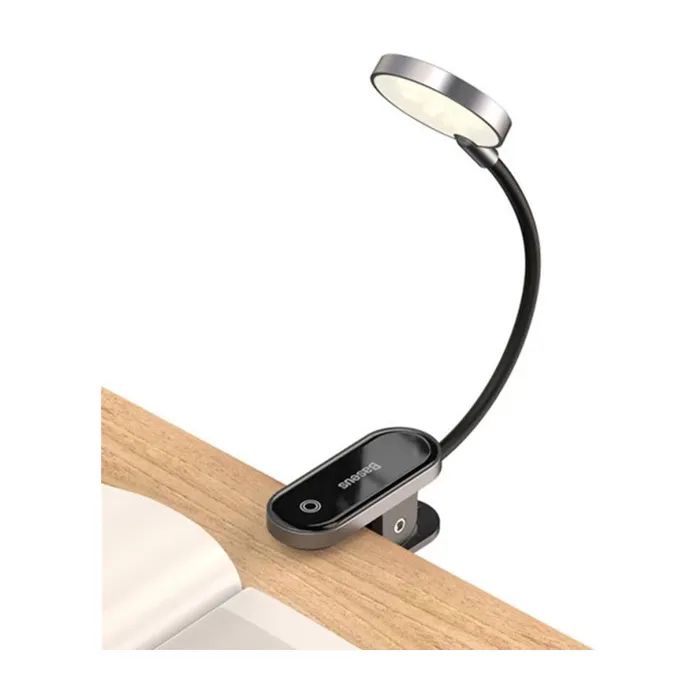 Настольная лампа Baseus Comfort Reading Mini Clip Lamp with battery Dark Gray (DGRAD-0G) изображение 4