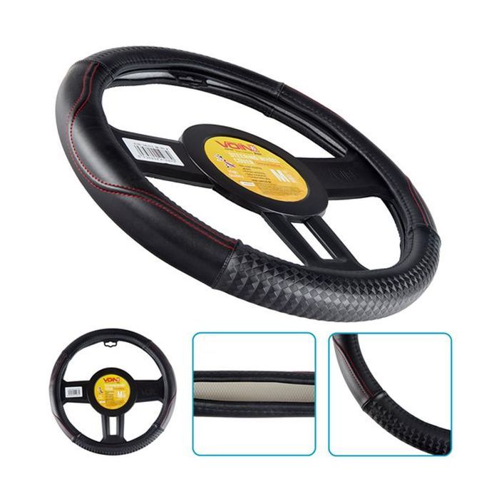 Чехол на руль VITOL M чорн (VLOD-24LC10 BK/RD M) изображение 5