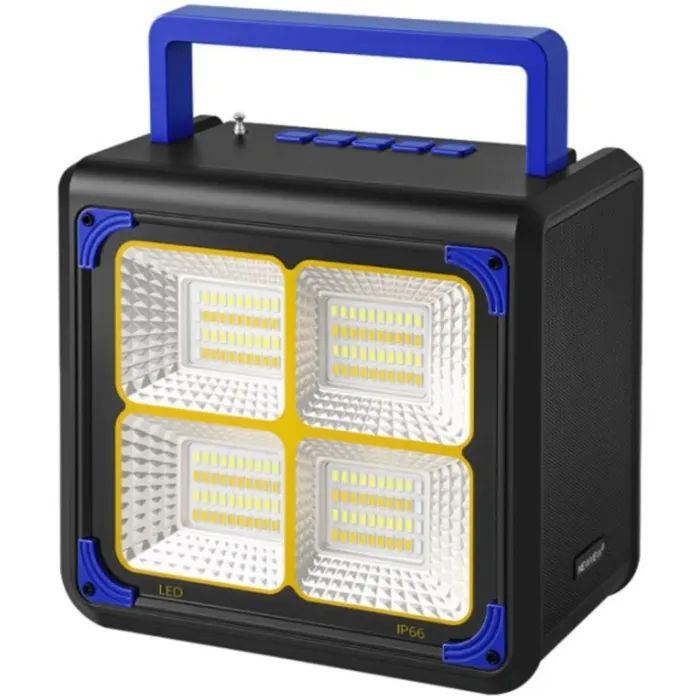 Акустическая система NEWVEW NV-9218 Solar Panel/BT/USB/TF/FM Blue (NWVW-NV-9218-BL)