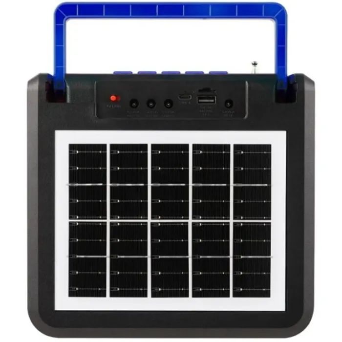 Акустическая система NEWVEW NV-9218 Solar Panel/BT/USB/TF/FM Blue (NWVW-NV-9218-BL) изображение 2