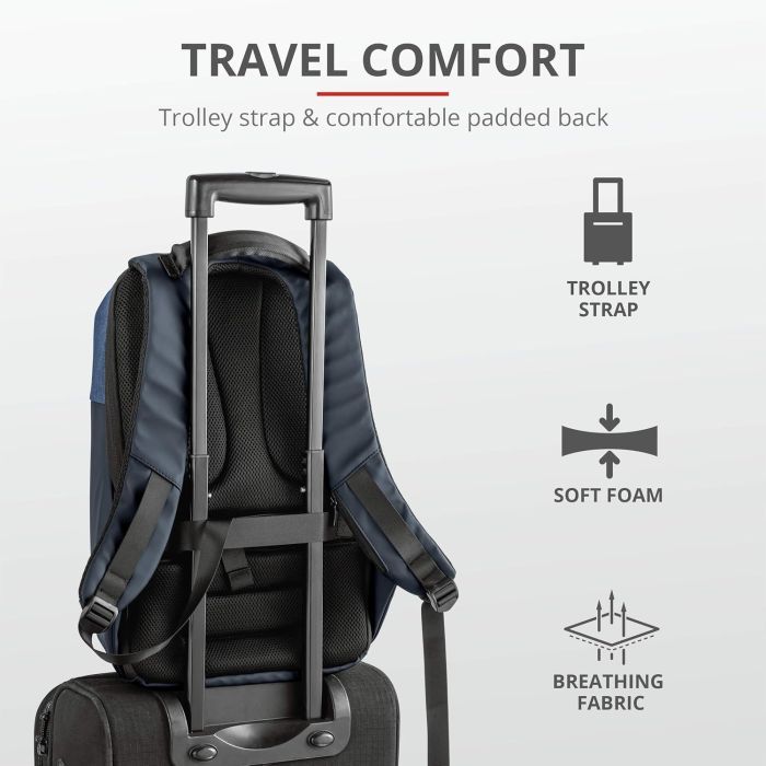 Рюкзак для ноутбука Trust 16", Nox Anti-theft Blue (23307_TRUST) изображение 9