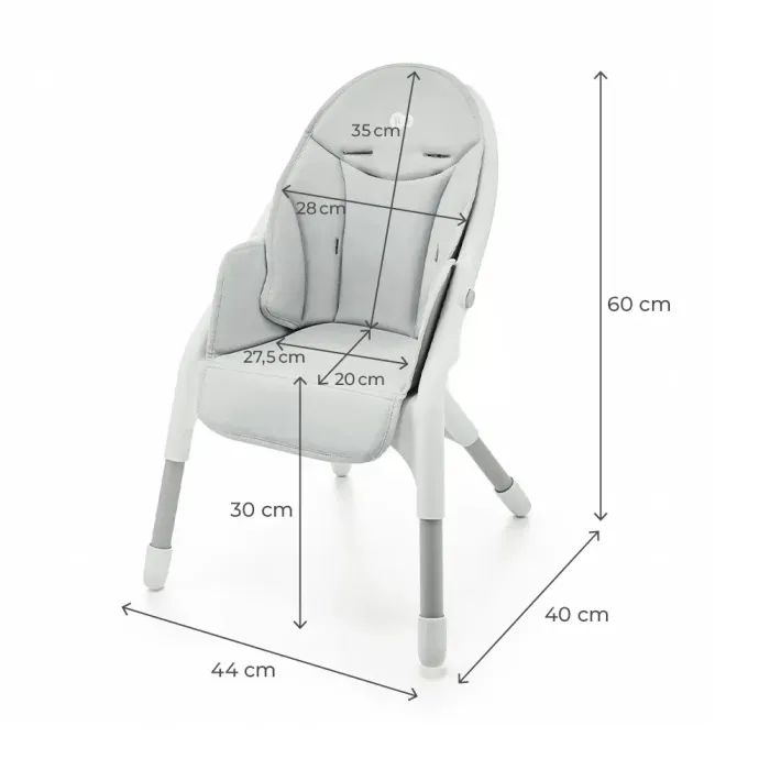 Стілець для годування Kinderkraft Dinnly Grey (5902533926558) зображення 10