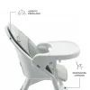 Стілець для годування Kinderkraft Dinnly Grey (5902533926558) зображення 8