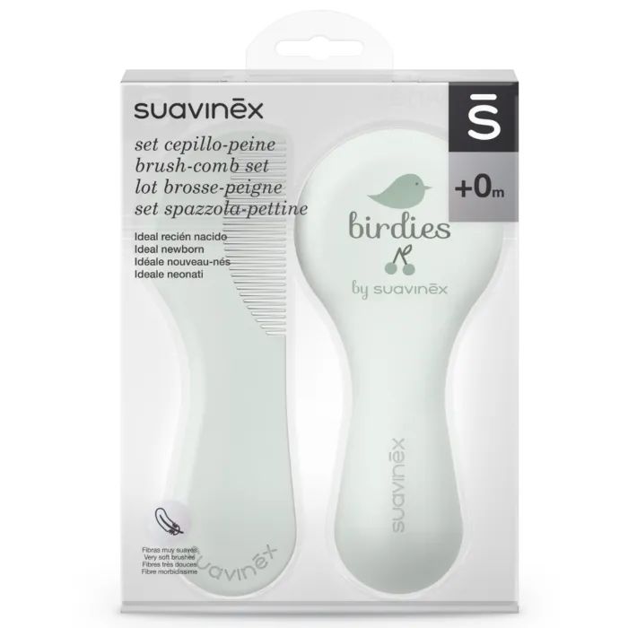 Набор по уходу за ребенком Suavinex гребінців "Birdies", рожевий (2шт) (403062) изображение 2