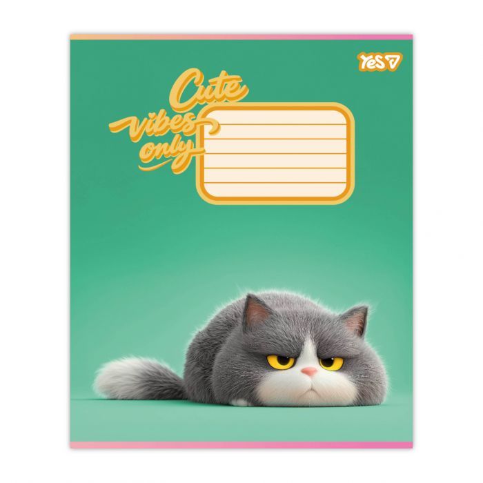 Зошит Yes Cute vibes only А5 24 аркуша клітинка (768900) зображення 3