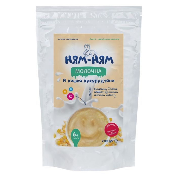 Детская каша Ням-ням кукурузная молочная от 6 месяцев 200 г (1181019)