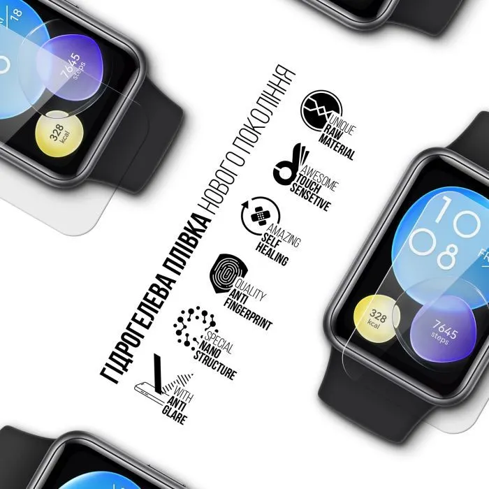 Пленка защитная Armorstandart Matte hydrogel Huawei Watch Fit 2 6 pcs (ARM92058) изображение 2