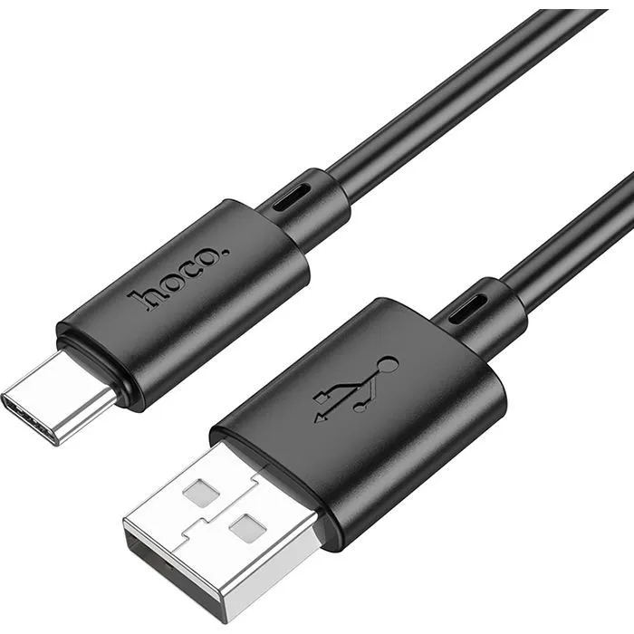 Дата кабель USB 2.0 AM to USB-C 1.0m X88 Gratified black HOCO (6931474783349) изображение 2