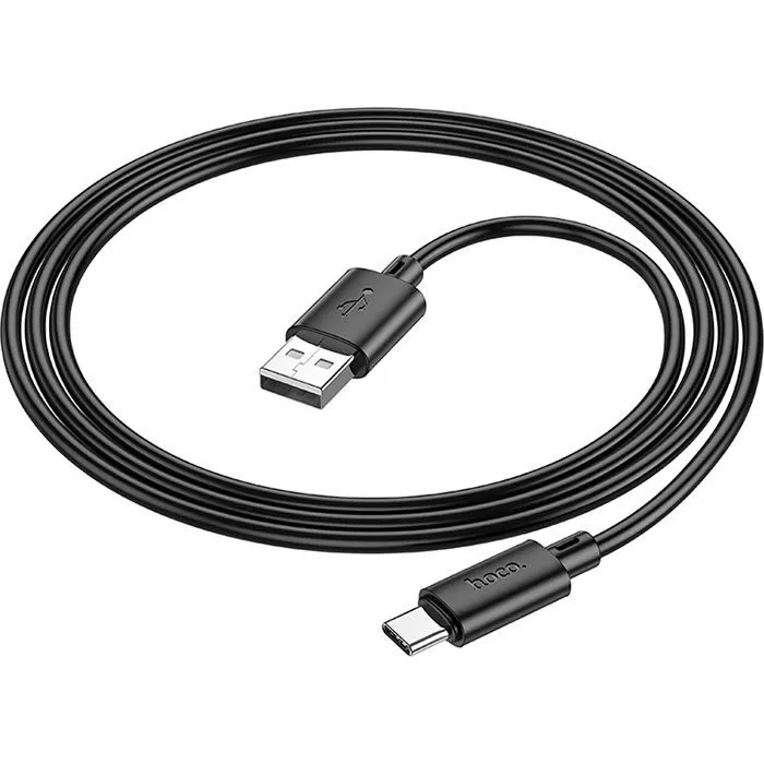 Дата кабель USB 2.0 AM to USB-C 1.0m X88 Gratified black HOCO (6931474783349) изображение 4