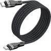 Дата кабель USB-C to USB-C 1.2m 60W 3A nylon black Acefast (6974316280217) изображение 2