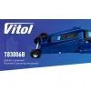Домкрат Vitol DP-25025B/T83006B, підкатний, гідравлічний, 3т, min 150мм, max 530мм, надставка (DP-25025B) зображення 5