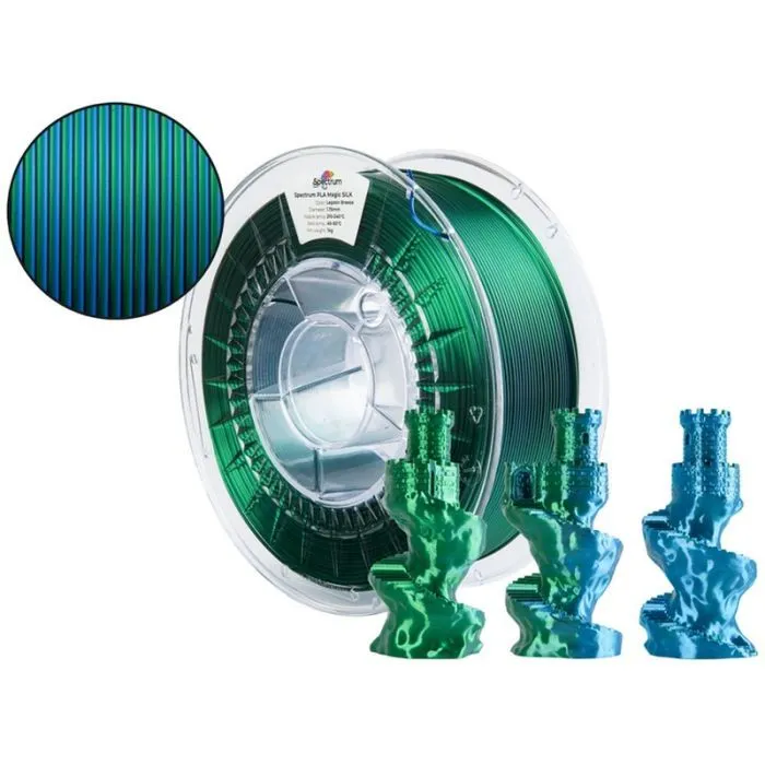 Пластик для 3D-принтера Spectrum PLA Magic SILK 1.75mm 1kg LagoonBreeze (81414) зображення 3