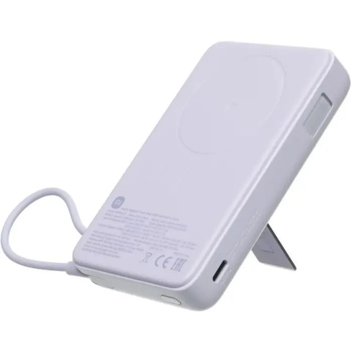Батарея универсальная Xiaomi 10000mAh Magnetic with Built-in Stand Violet (BHR08PAGL) изображение 7