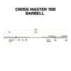 Гриф Toorx Max 700 Kg Cross Master 220 см 50 мм (BO-700) (932180) изображение 5