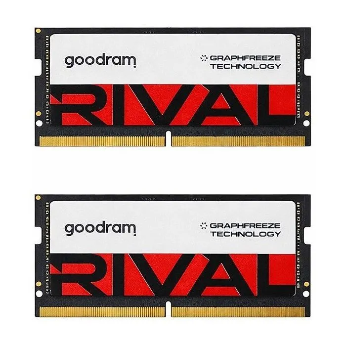 Модуль памяти для ноутбука SoDIMM DDR5 64GB (2x32GB) 5600 MHz Rival Goodram (GGEES5-56L40/64GDC)