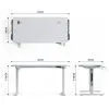 Комп'ютерний стіл GT Racer TY-1456 White (TY-1456 (140x60x71-116) White) зображення 3