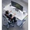 Комп'ютерний стіл GT Racer TY-1456 White (TY-1456 (140x60x71-116) White) зображення 8
