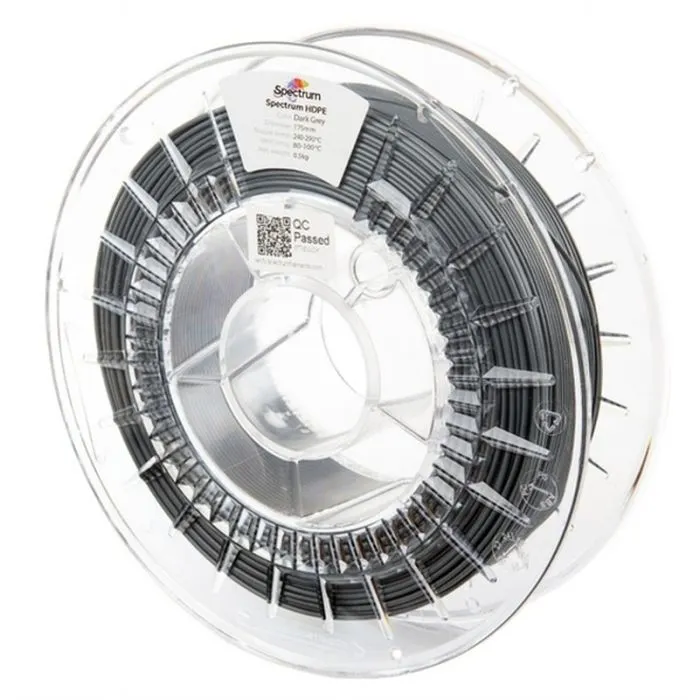 Пластик для 3D-принтера Spectrum HDPE 1.75mm 0.5kg, Grey, Dark (81633)