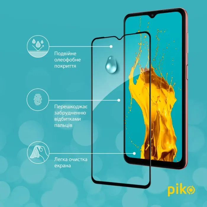 Скло захисне Piko Full Glue Samsung A04e Black (1283126547201) зображення 5
