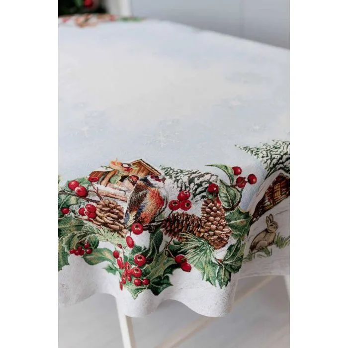 Скатертина Прованс гобеленова SQUIRREL овальна 135х240 см (041765) зображення 4