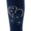 Колготки детские BNM с цветами из страз (M0C0302-1183-11G-blue) изображение 2