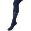 Колготки детские BNM с цветами из страз (M0C0302-1183-11G-blue)
